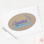Yuma, Arizona Ovale Sticker (Envelop)
