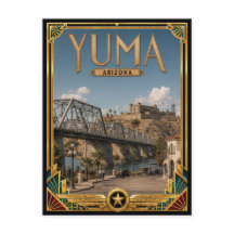 Yuma Arizona Vintage Art Deco Gouden Tijdperk