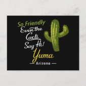 Yuma Cactus Funny Retro Briefkaart (Voorkant)