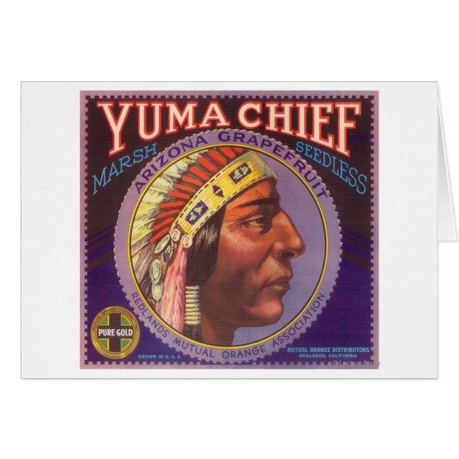 Yuma Chief Oranje LabelRedlands, CA (Voorkant Horizontaal)
