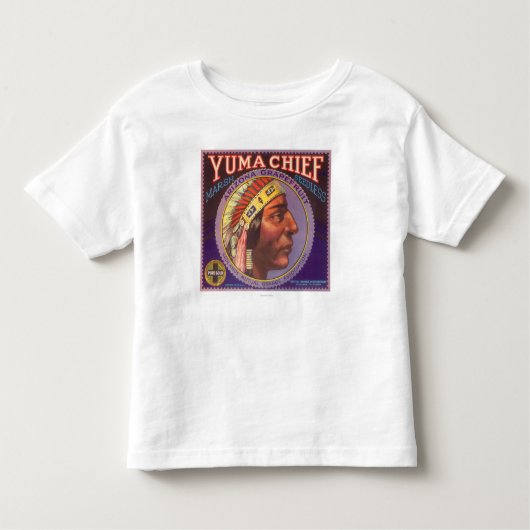 Yuma Chief Oranje LabelRedlands, CA Kinder Shirts (Voorkant)