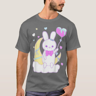 Yume Kawaii Mode Nu Pastel Gothic Big Bunny T-shirt