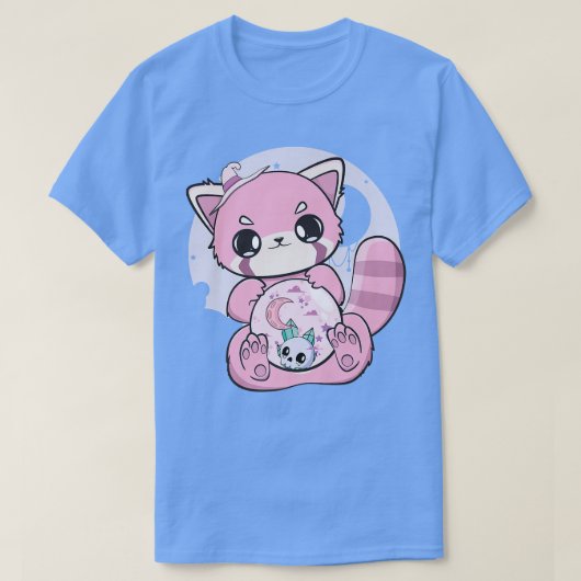 Yume Kawaii Red Panda Glass Sphere Fairy Kei Haraj T-shirt (Design voorkant)