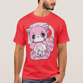 Yume Kawaii Red Panda Glass Sphere Fairy Kei Haraj T-shirt