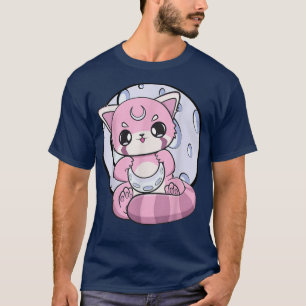 Yume Kawaii Red Panda Moon Fairy Kei Harajuku Nugo T-shirt