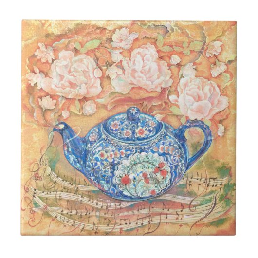 Yume Pot: Teatime Rhapsody Throw Pillow Tegeltje (Voorkant)