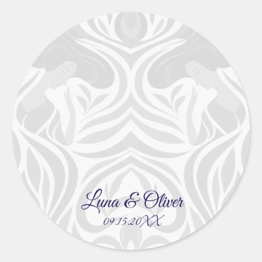 Yumeji Hirado Woman Art Seal Sticker (Voorkant)