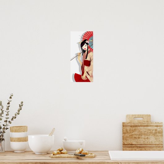 Yumeka Geisha Poster (Keuken)