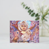 Yumi sugai angels, An engel redt je. Briefkaart (Staand voorkant)