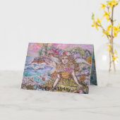 Yumi sugai angels, Fijne verjaardag. Kaart (Gele Bloem)