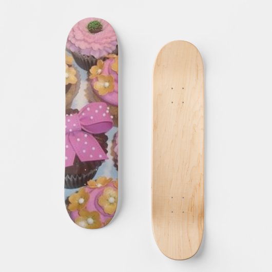 Yummi Cupcakes Persoonlijk Skateboard (Voorkant)