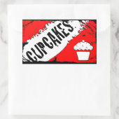 yummie kruimels rechthoekige sticker (Tas)