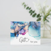 *~* Yummy AP29 Abstracte Turquoise Blauwgroen. Vet (Staand voorkant)