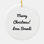 Yummy Apple Caramel Cookie Kerstmis Keramisch Ornament (Achterkant)