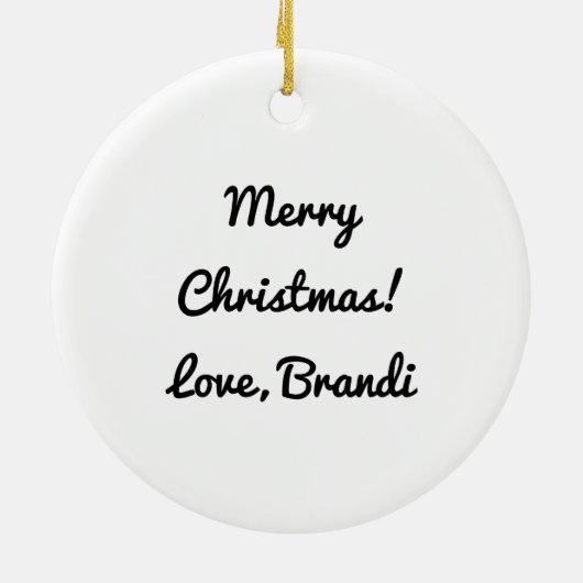 Yummy Apple Caramel Cookie Kerstmis Keramisch Ornament (Achterkant)