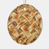 Yummy Apple Pie met kerstmis Keramisch Ornament (Links)