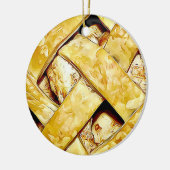 Yummy Apple Pie met kerstmis Keramisch Ornament (Links)