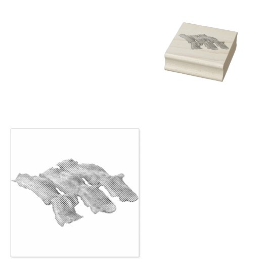 Yummy Bacon Rubberstempel (Gestempeld)