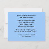 Yummy Banana Split Birthday Party Invitation Kaart (Achterkant)