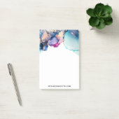 *~* Yummy Blauwgroen Turquoise Gold AP29 Bold Abst Post-it® Notes (Kantoor)