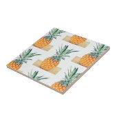 Yummy Bleek Pastel Pineappel Print Fruit Tegeltje (Zijkant)