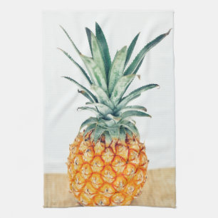 Yummy Bleek Pastel Pineappel Print Fruit Theedoek