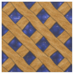 Yummy Blueberry Pie Pattern Stof