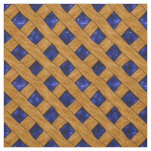 Yummy Blueberry Pie Pattern Stof (Swatch)