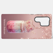 Yummy Boba Bubble Milk Tea Dessert Samsung Galaxy Hoesje (Achterkant horizontaal)