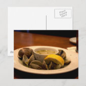 Yummy Bowl of Steamed Clams in Broth Briefkaart (Voorkant / Achterkant)