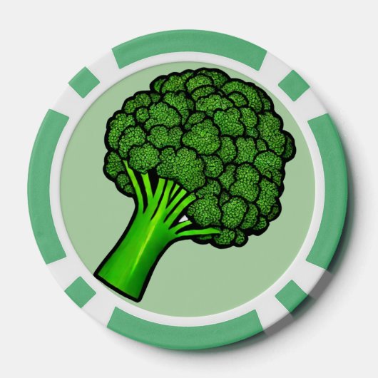 Yummy Broccoli Poker Chips (Achterkant)