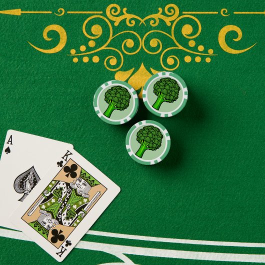 Yummy Broccoli Poker Chips (Pokertafel (Stack))