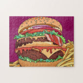 Yummy Burger Legpuzzel (Horizontaal)