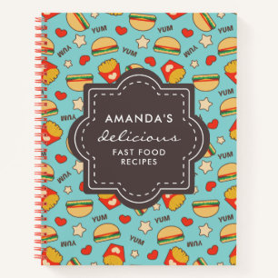 Yummy Burgers & Fries Snelle recepten voor leven Notitieboek