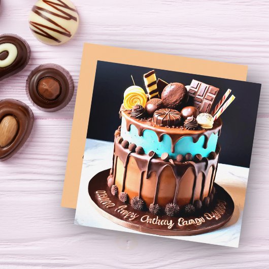 Yummy Candy Chocolade Cake Persoonlijk
