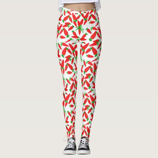 Yummy Carrot wortelt Food Leggings (Voorkant)