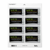 Yummy Catering Microwave Business Product Labels (Full Sheet)