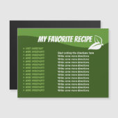 Yummy CC0957 Koelkast recept Magnetische kaart (Voorkant / Achterkant)