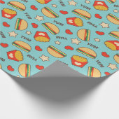 Yummy Cheeseburgers & French Fries Cadeaupapier (Hoek)