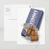 Yummy Chocolate Bar Briefkaart (Voorkant / Achterkant)