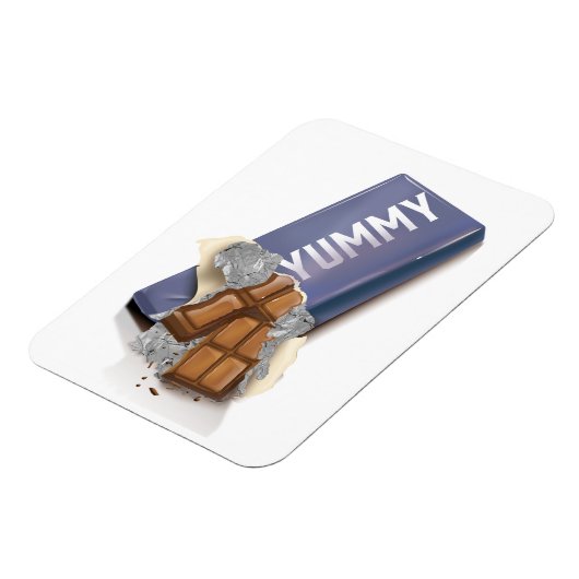 Yummy Chocolate Bar Magneet (Linkerzijde)