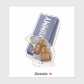 Yummy Chocolate Bar Sticker (Vel)
