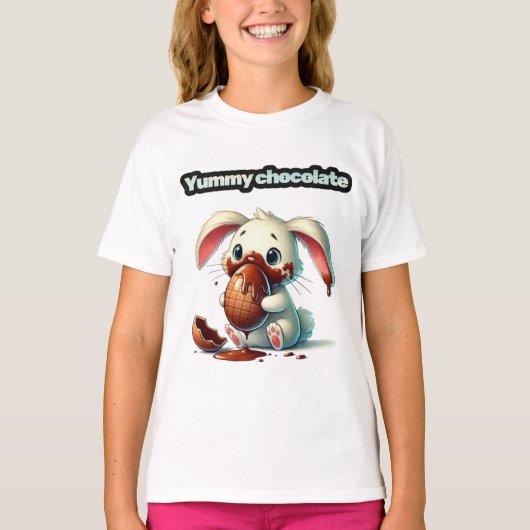 Yummy Chocolate Easter Egg T-shirt (Voorkant)