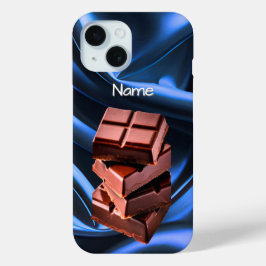 Yummy Chocolate Snoep Squares iPhone 15 Case