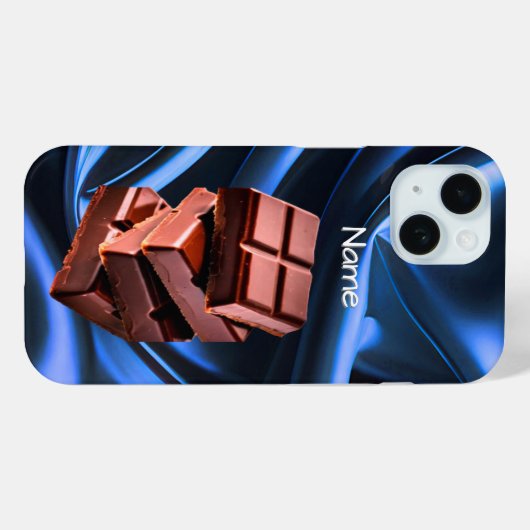 Yummy Chocolate Snoep Squares Case-Mate iPhone Case (Achterkant (horizontaal))