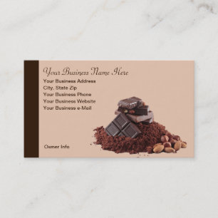 Yummy Chocolate Theme Professional Visitekaartje