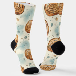 Yummy Cinnabon Pattern Sokken