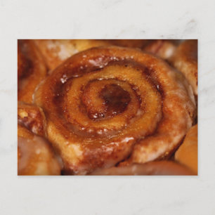 Yummy Cinnamon Roll Sticky Buns Bake Sale Uitnodiging Briefkaart