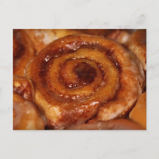 Yummy Cinnamon Roll Sticky Buns Bake Sale Uitnodiging Briefkaart (Voorkant)
