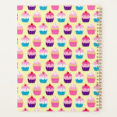 Yummy Colorful Cupcakes patterned Planner (Achterkant)
